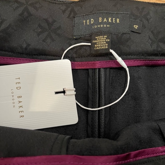 NWT TWD BAKER FAUX LEATHER PANTS - Picture 7 of 10